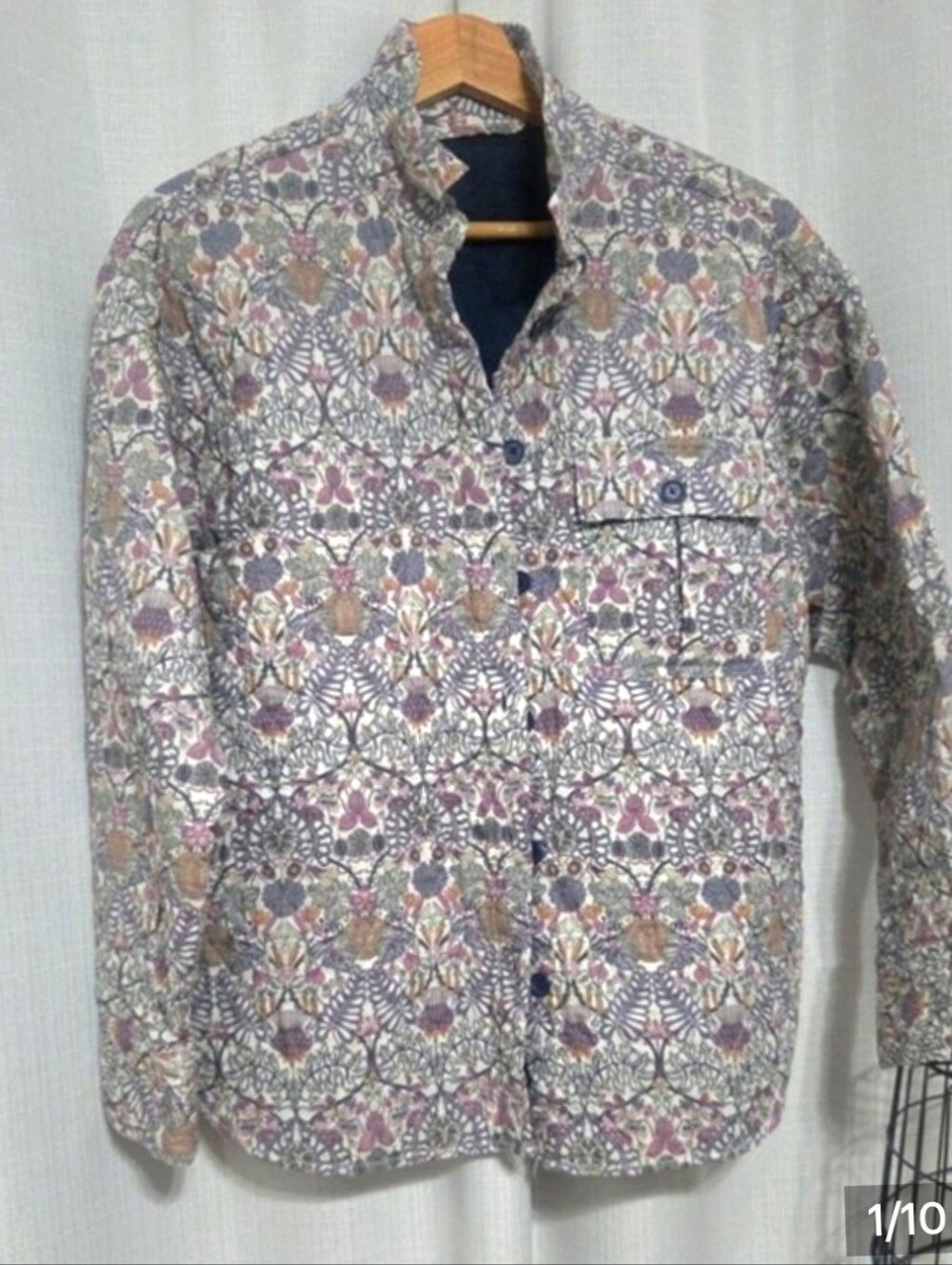 J. Crew Relaxed-fit quilted shirt-jacket in Liberty® Morris print